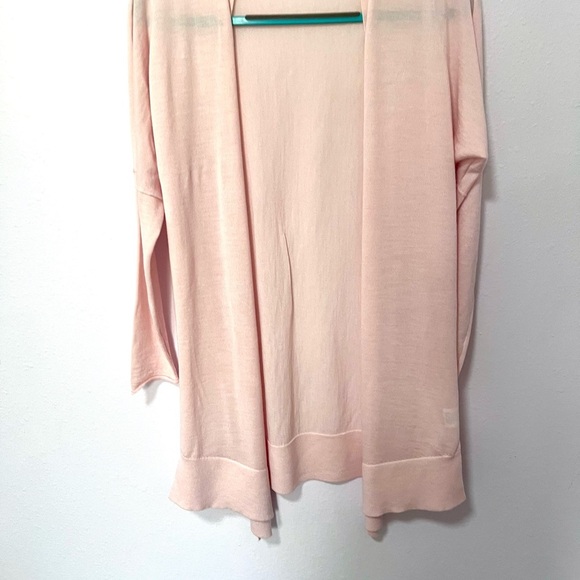 J. Crew Pink Open-Front Cardigan Sweater merino wool small - Picture 6 of 11